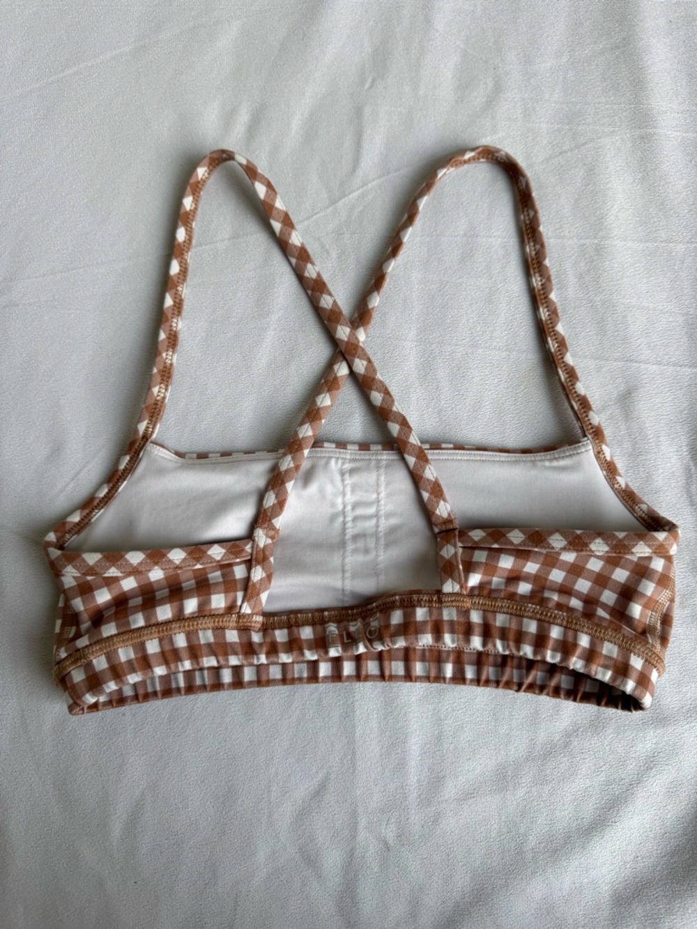 FLEO Chloe Sports Bra Light Support
Square Neck + X Back small brown white - Picture 2 of 7
